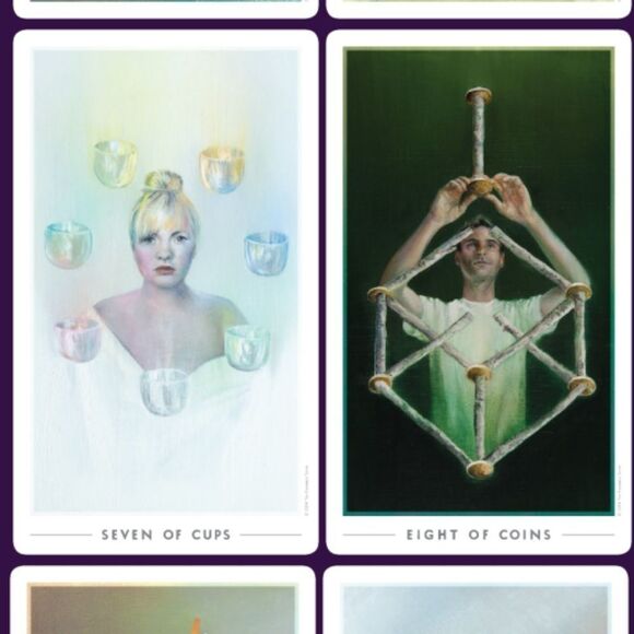 The Fountain Abstract Oil Paint Style Tarot Deck 78 Cards NEW - Picture 3 of 4